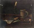John Frederick Peto American 18541907 Still Life with Books and Pipe