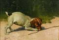 John Henry Dolph American 18351903 The Playful Pup