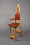 Michael Gilmartin Hand Carved Modernist Chair
