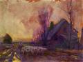 Arthur Vidal Diehl American 18701929 A Shepherd and His Flock