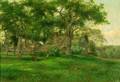 George Frank Higgins American 18501885 Farmhouse in Spring