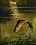 American School 19th20th Century Caught Trout