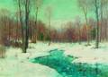 Joseph H Greenwood American 18571927 A Wintry Woodland