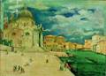 Jean Isy de Botton French 18981978 Venise  LOrage sur la Santa Maria della Salute