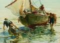 James Milton Sessions American 18821962 Fishermen Headed for Shore