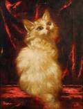 Carl Kahler AustrianAmerican 18551906 White Kitten