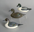 Three miniature Jess Urie duck decoys