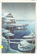 Hasui Snow at Mukojima