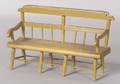 Miniature Yellowpainted Windsor Settee