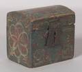 Small Paint Decorated Dometop Trinket Box