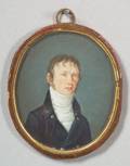 American School 19th Century Miniature Portrait of a Gentleman
