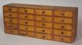 Paint Decorated Pine and Poplar Apothecary Chest