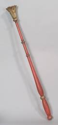 Independent Order of Odd Fellows Carved and Painted Wooden Ceremonial Scepter