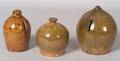 Three Small Pottery Banks