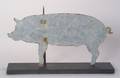 Sheet Metal Sillhouette Pig Weather Vane