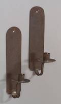 Pair of Tin Candle Sconces