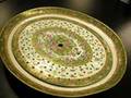 Rose Canton Porcelain Oval Platter with Drainer
