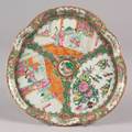 Rose Medallion Porcelain Shaped Platter