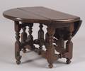 Miniature Oak William  Mary Gateleg Table