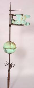 1748 Sheet Copper and Iron Banner Weather Vane