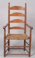 Maple and Ash Slatback Armchair