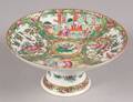 Rose Medallion Porcelain Tazza