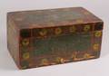 Painted and Stencil Decorated Pine Box