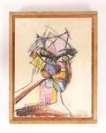 Modern Figural Drawing Signed Rene Portocarrero