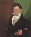American School 19th Century Portrait of Sea Captain John Dyer Potter of Duxbury Massachusetts