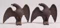Pair of Cast Iron Eagle Finials
