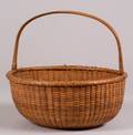 Woven Rattan Nantucket Basket