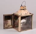 Painted Tin Canal Barge Lantern