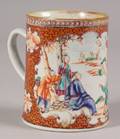 Mandarin Decorated Porcelain Mug