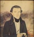 American School 19th Century Miniature Portrait of a Gentleman