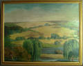 American oil on canvas landscape