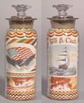 Sand Picture in a Bottle with Ship Wm H Cook