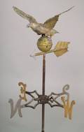 Molded Copper and Zinc Eagle Weather Vane