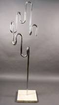 Italian Modern Tubular Chrome Floor Sculpture