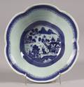 Canton Porcelain Lobed Bowl