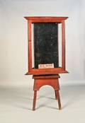 Starrett Tools floor standing oak revolving display case