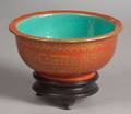 Iron Red Porcelain Bowl