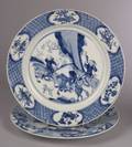 Two Blue and White Plates