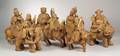 Seven Carved Wooden Deities