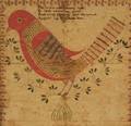 PennsylvaniaGerman School 19th Century Illustrated Cuckoo Bird Poem