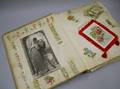 Victorian Embossed Album of Chromolithograph Trade Cards Diecuts Scraps Greeting Cards Etc