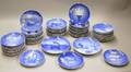 Collection of Approximately Fiftytwo Bing  Grondahl Collectors Porcelain Christmas Plates