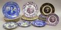 Twenty Assorted English Transfer Decorated Staffordshire Plates