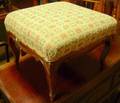 Victorian Rococo Revival Upholstered Carved Walnut Ottoman