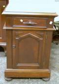 Victorian Marbletop Walnut Side Cabinet
