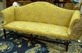 Chippendalestyle Upholstered Camelback Mahogany Sofa